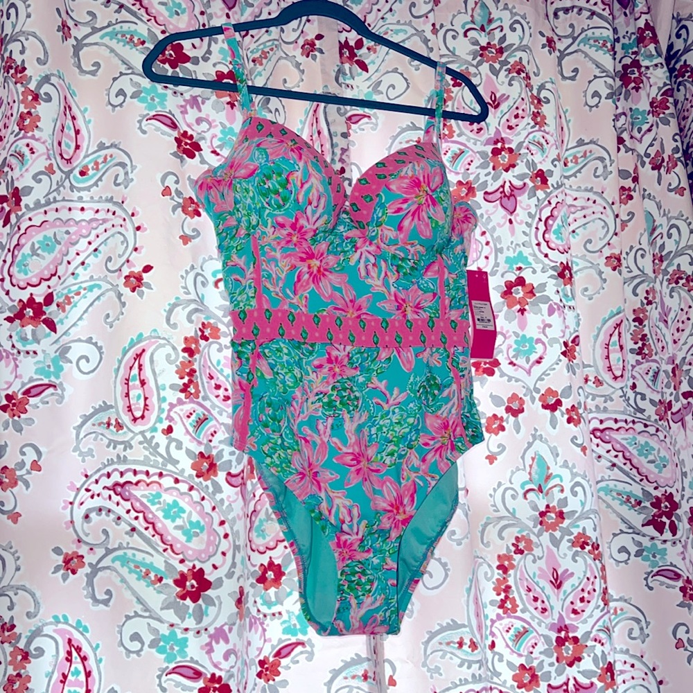 NWT PALMA ONE PIECE BATHING SUIT Lilly size 12